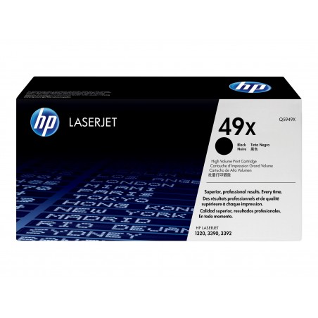 HP 49X - à rendement élevé - noire - original - toner HP 49X - à rendement élevé - noire - original - toner