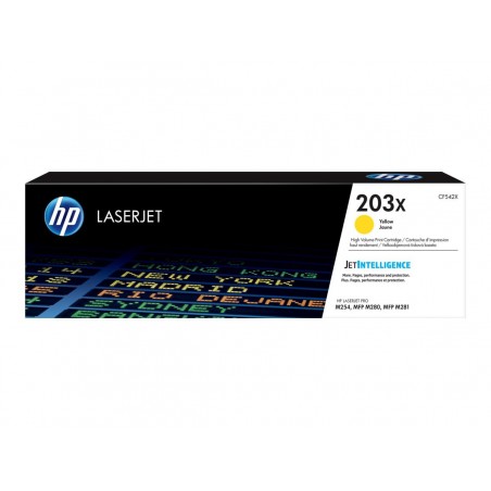 HP 203X - à rendement élevé - jaune - originale - LaserJet - cartouche de toner (CF542X) HP 203X - à rendement élevé - jaune - originale - LaserJet - cartouche de toner (CF542X)