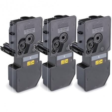 Toner équivalent à Kyocera 1T02R90NL0 Pack de 3 Noir Toner équivalent à Kyocera 1T02R90NL0 Pack de 3 Noir