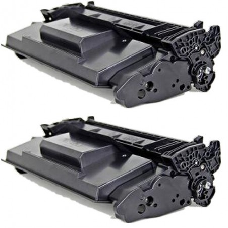 Toner équivalent à HP 59X Pack de 2 Noir - Avec puce Toner équivalent à HP 59X Pack de 2 Noir - Avec puce