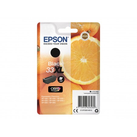 Epson T33XL Orange - à rendement élevé - noire - originale - cartouche d'encre Epson T33XL Orange - à rendement élevé - noire - originale - cartouche d'encre