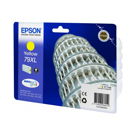 Epson T79XL Tour de Pise - à rendement élevé - jaune - originale - cartouche d'encre Epson T79XL Tour de Pise - à rendement élevé - jaune - originale - cartouche d'encre