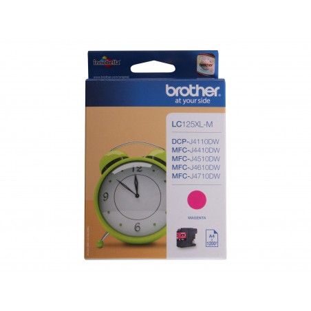 Brother LC125XL - à rendement élevé - magenta - originale - cartouche d'encre Brother LC125XL - à rendement élevé - magenta - originale - cartouche d'encre