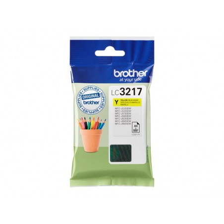 Brother LC3217 - jaune - originale - cartouche d'encre Brother LC3217 - jaune - originale - cartouche d'encre